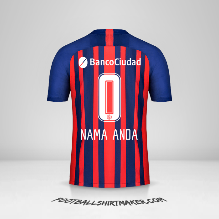 Jersey San Lorenzo 2020 -  nama anda - 0
