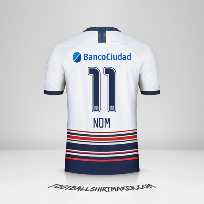 Maillot San Lorenzo 2020 Extérieur -  nom - 11