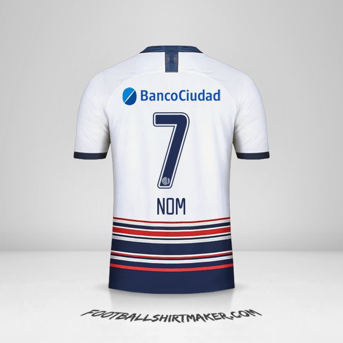 Maillot San Lorenzo 2020 Extérieur -  nom - 7
