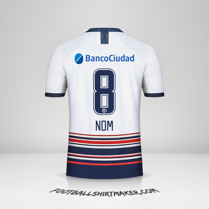 Maillot San Lorenzo 2020 Extérieur -  nom - 8