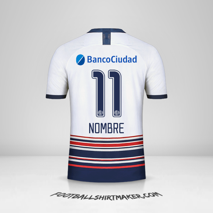 Camiseta San Lorenzo 2020 Visita -  nombre - 11