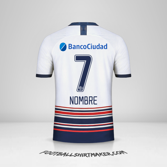 Jersey San Lorenzo 2020 Visita -  nombre - 7