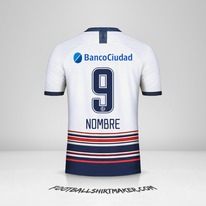 Jersey San Lorenzo 2020 Visita -  nombre - 9