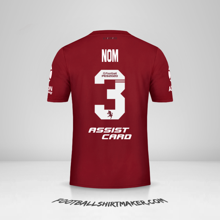 Maillot River Plate 2019/20 Extérieur -  nom - 3