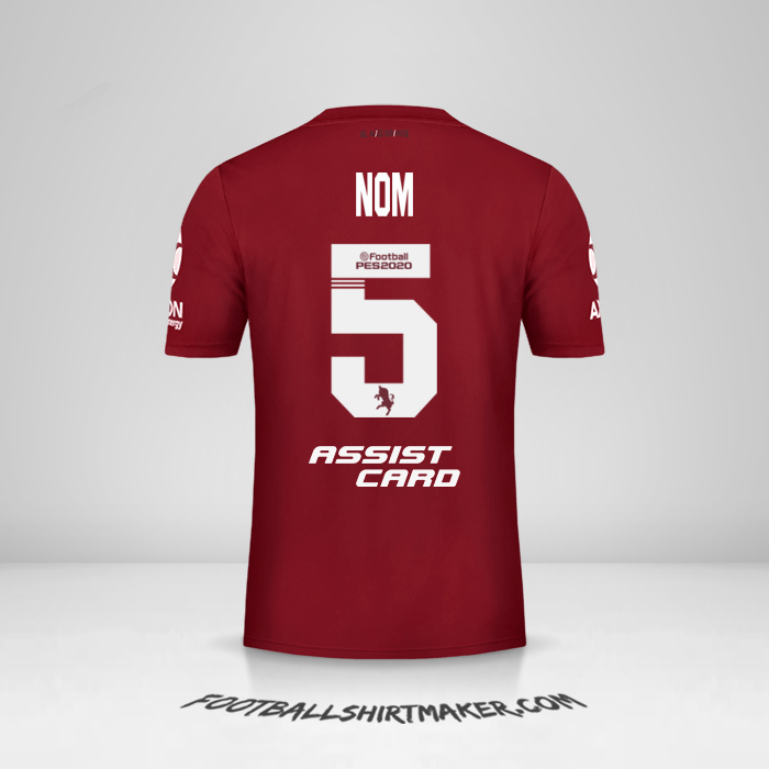Maillot River Plate 2019/20 Extérieur -  nom - 5