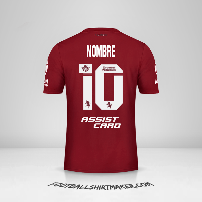 Jersey River Plate 2019/20 Visita -  nombre - 10