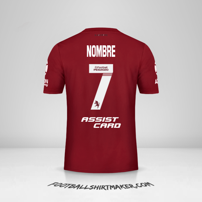 Jersey River Plate 2019/20 Visita -  nombre - 7