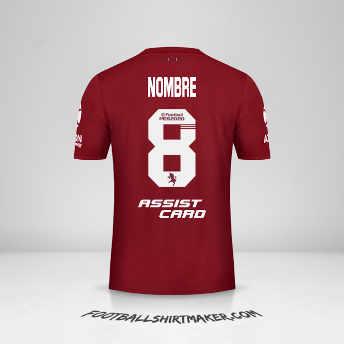 Jersey River Plate 2019/20 Visita -  nombre - 8