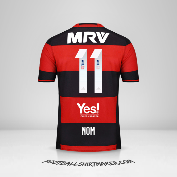 Maillot Flamengo 2016/17 -  nom - 11