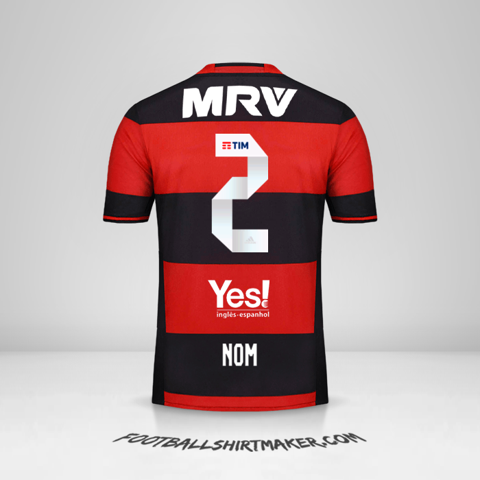 Maillot Flamengo 2016/17 -  nom - 2