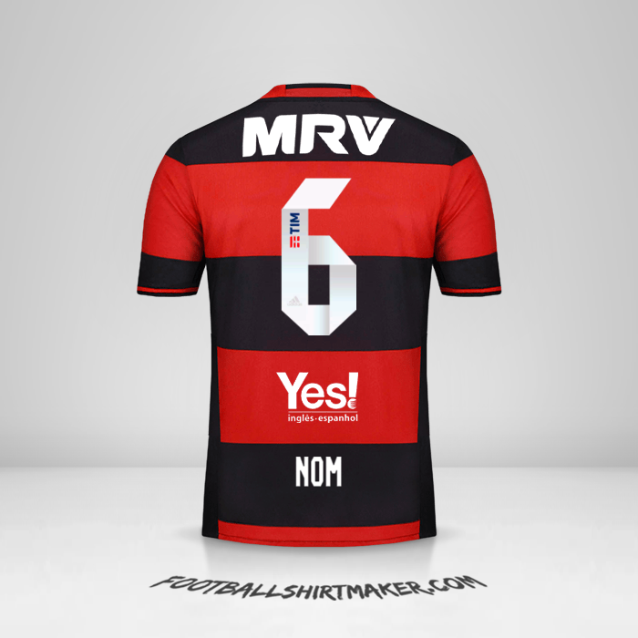 Maillot Flamengo 2016/17 -  nom - 6