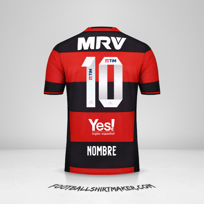 Jersey Flamengo 2016/17 -  nombre - 10