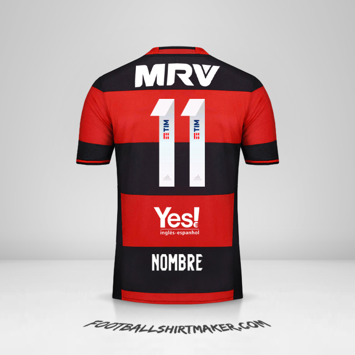 Jersey Flamengo 2016/17 -  nombre - 11