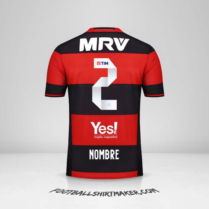 Camiseta Flamengo 2016/17 -  nombre - 2