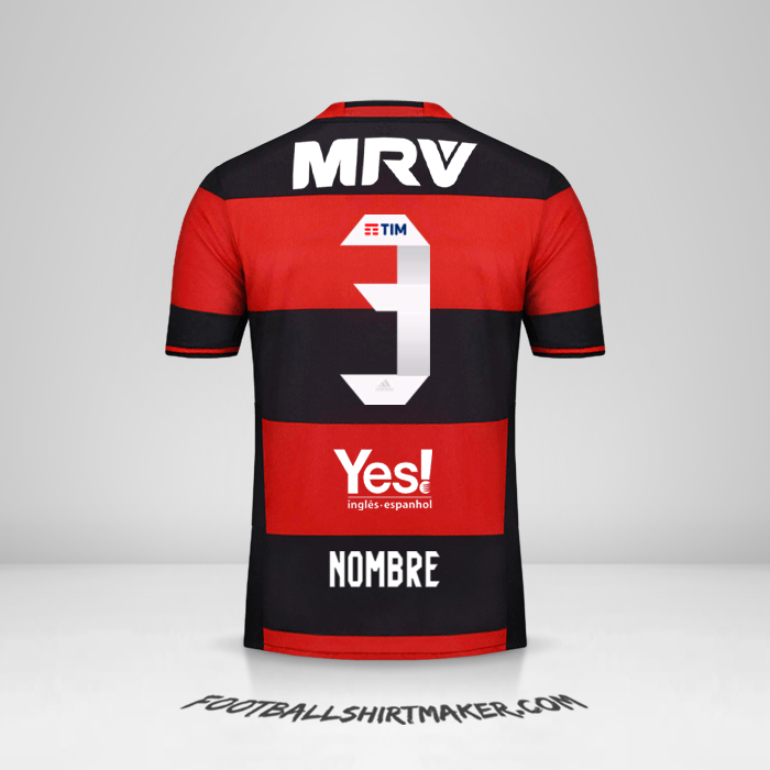 Jersey Flamengo 2016/17 -  nombre - 3
