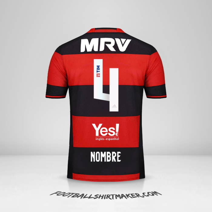 Jersey Flamengo 2016/17 -  nombre - 4
