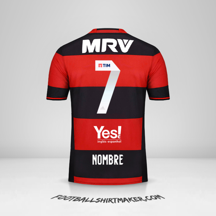 Jersey Flamengo 2016/17 -  nombre - 7