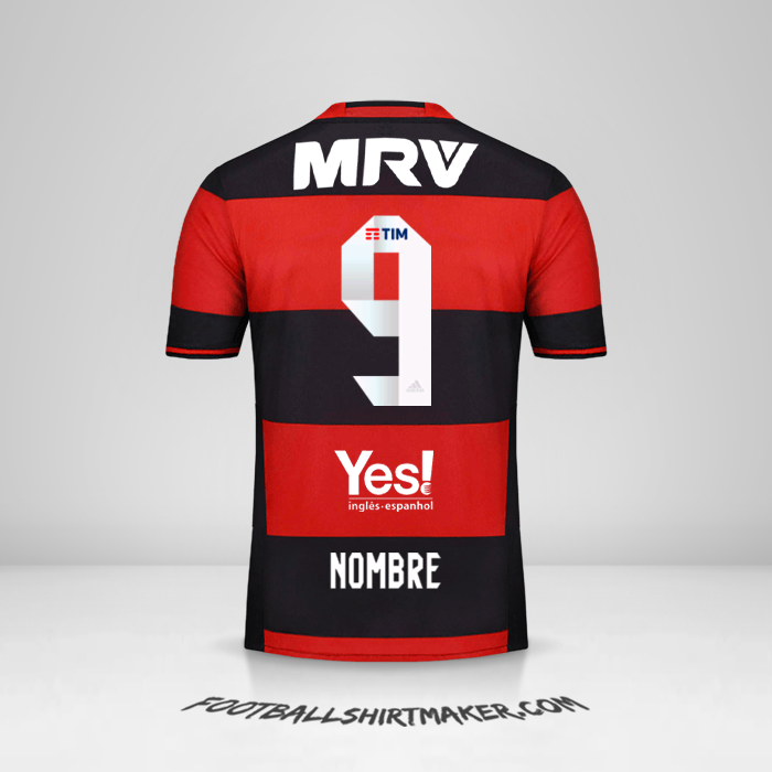 Jersey Flamengo 2016/17 -  nombre - 9