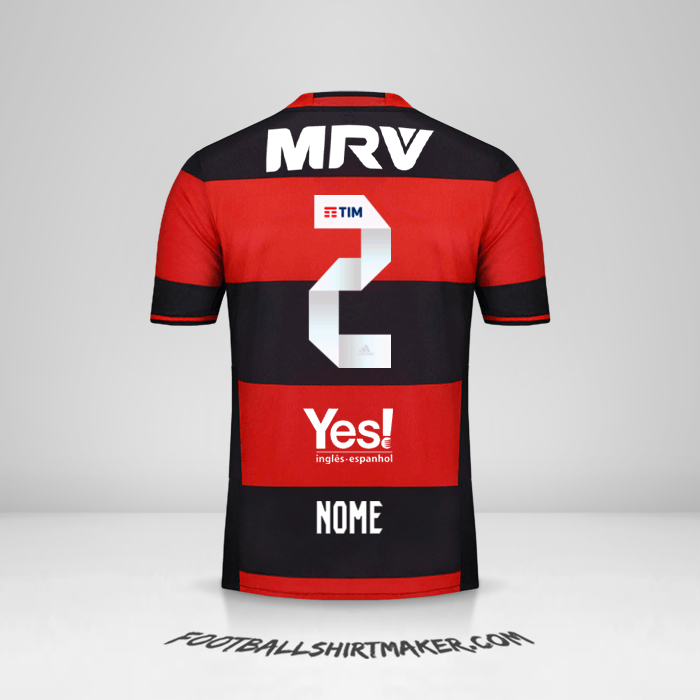 Camisa Flamengo 2016/17 -  nome - 2