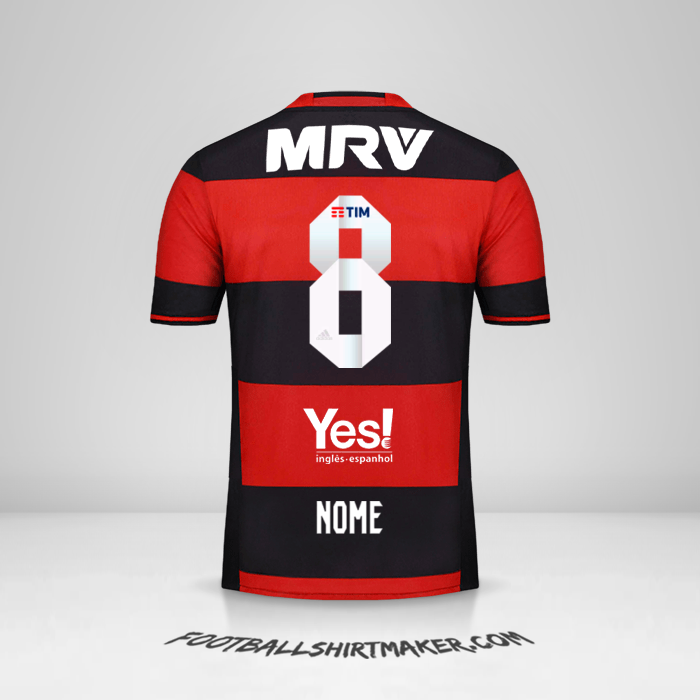 Camisola Flamengo 2016/17 -  nome - 8