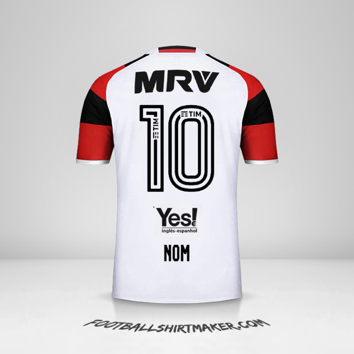 Maillot Flamengo 2016/17 Extérieur -  nom - 10