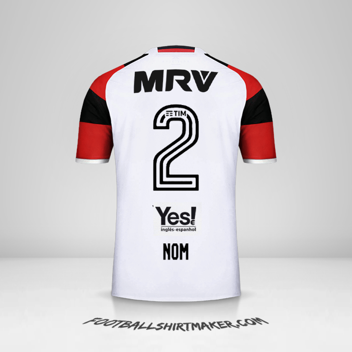 Maillot Flamengo 2016/17 Extérieur -  nom - 2