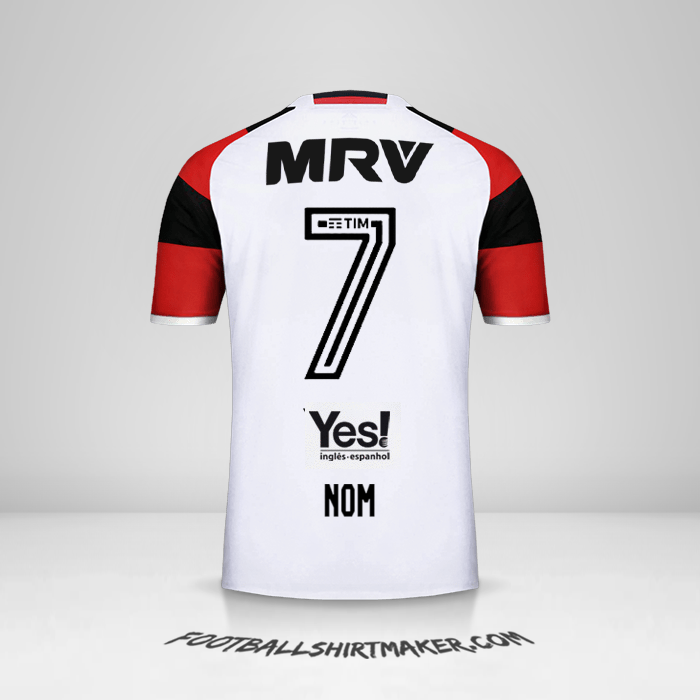 Maillot Flamengo 2016/17 Extérieur -  nom - 7