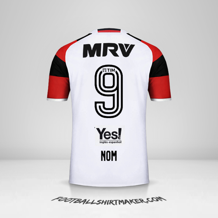 Maillot Flamengo 2016/17 Extérieur -  nom - 9