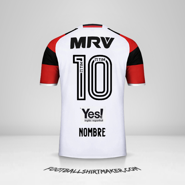 Camiseta Flamengo 2016/17 Visita -  nombre - 10