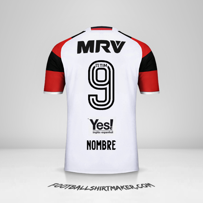 Camiseta Flamengo 2016/17 Visita -  nombre - 9