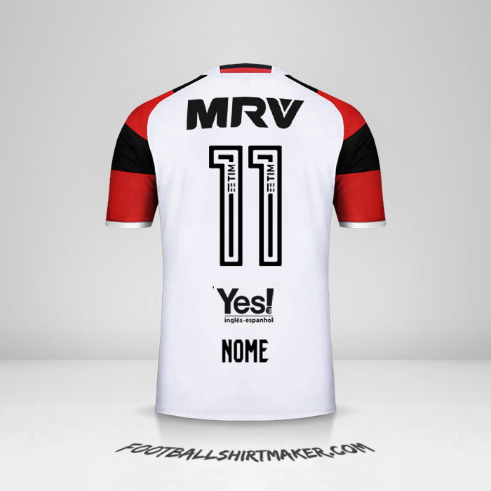 Camisa Flamengo 2016/17 Alternativa -  nome - 11