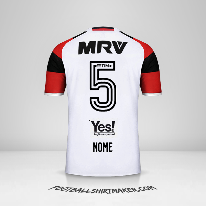 Camisa Flamengo 2016/17 Alternativa -  nome - 5