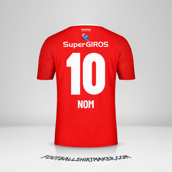 Maillot America de Cali 2019/20 -  nom - 10