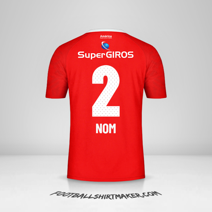 Maillot America de Cali 2019/20 -  nom - 2
