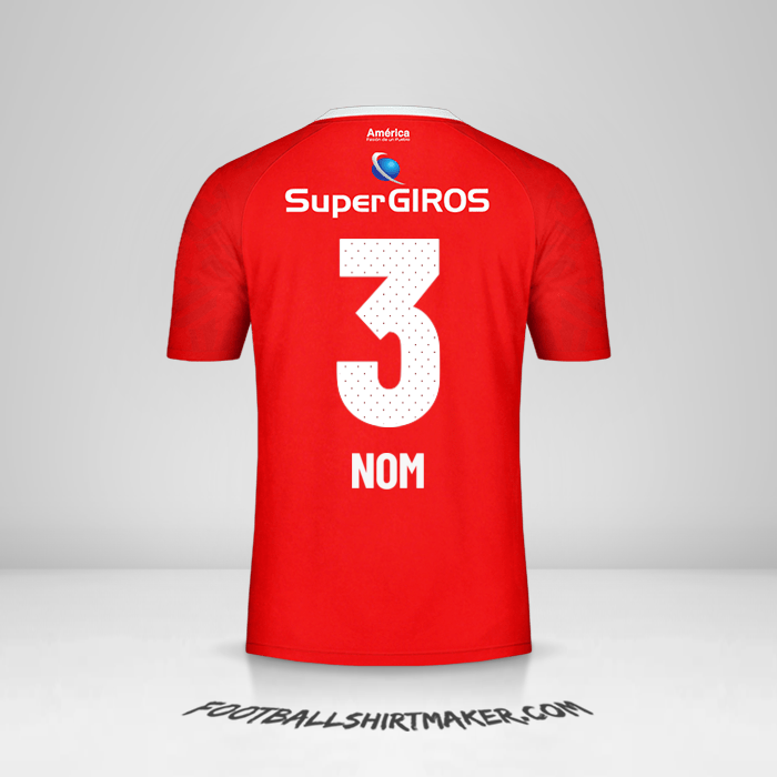 Maillot America de Cali 2019/20 -  nom - 3