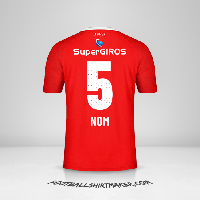 Maillot America de Cali 2019/20 -  nom - 5