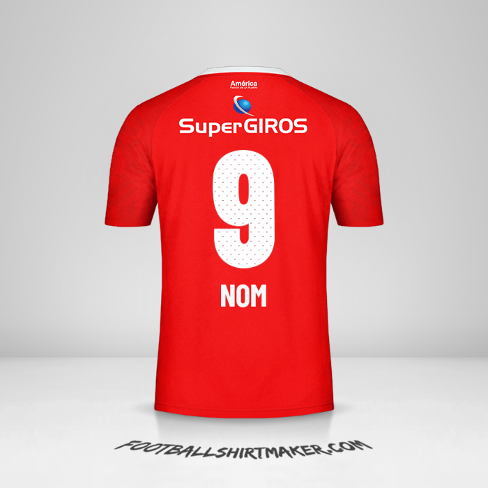 Maillot America de Cali 2019/20 -  nom - 9