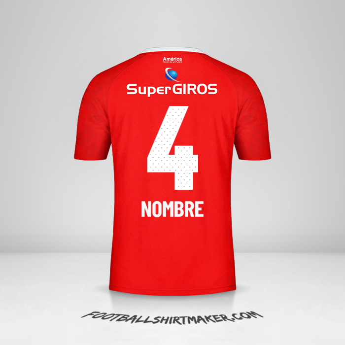 Jersey America de Cali 2019/20 -  nombre - 4
