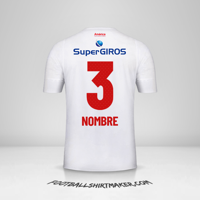 Jersey America de Cali 2019/20 Visita -  nombre - 3