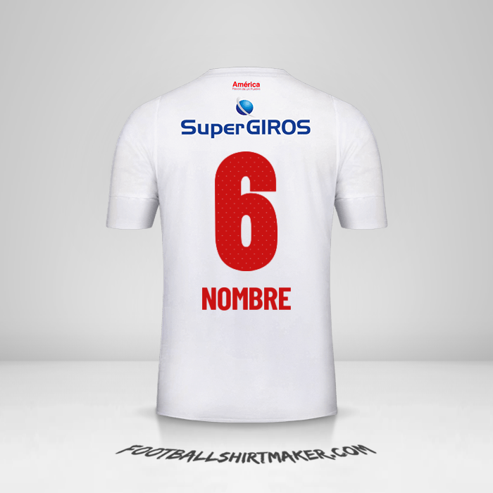 Camiseta America de Cali 2019/20 Visita -  nombre - 6