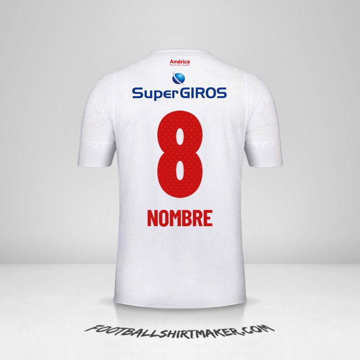 Camiseta America de Cali 2019/20 Visita -  nombre - 8