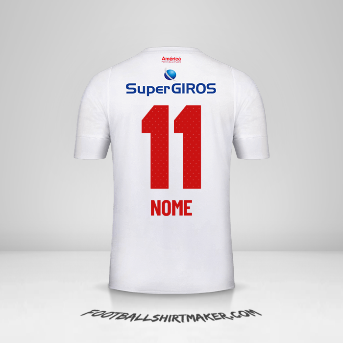 Camisa America de Cali 2019/20 Alternativa -  nome - 11