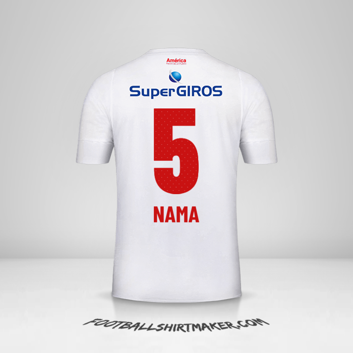 Jersey America de Cali 2019/20 Alternatif -  nama - 5