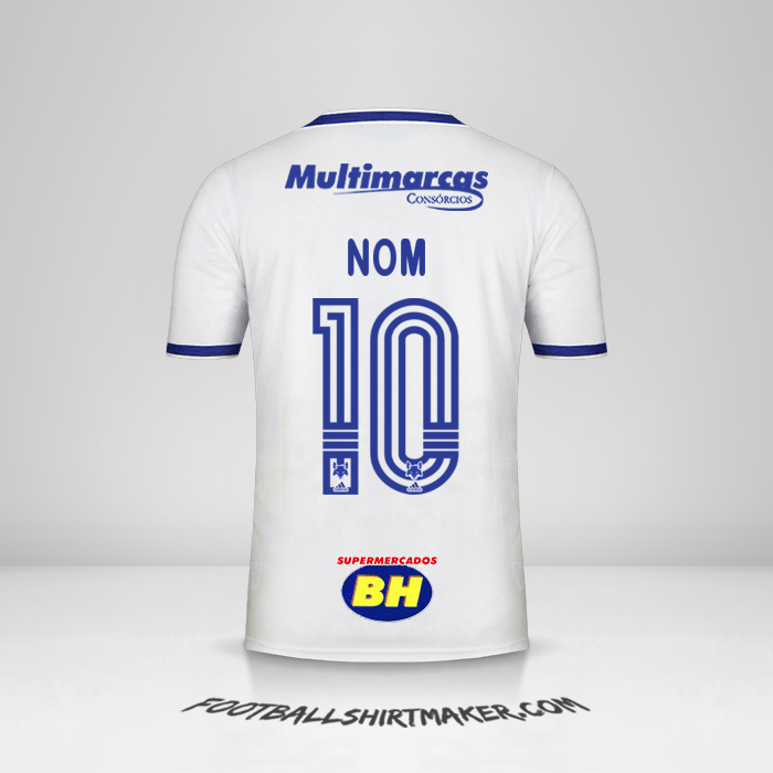 Maillot Cruzeiro 2020 Extérieur -  nom - 10