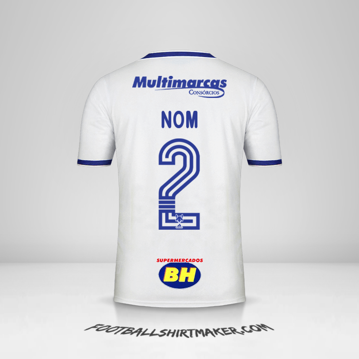 Maillot Cruzeiro 2020 Extérieur -  nom - 2