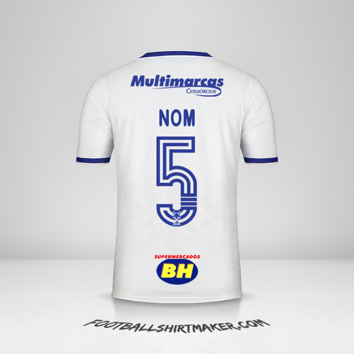 Maillot Cruzeiro 2020 Extérieur -  nom - 5