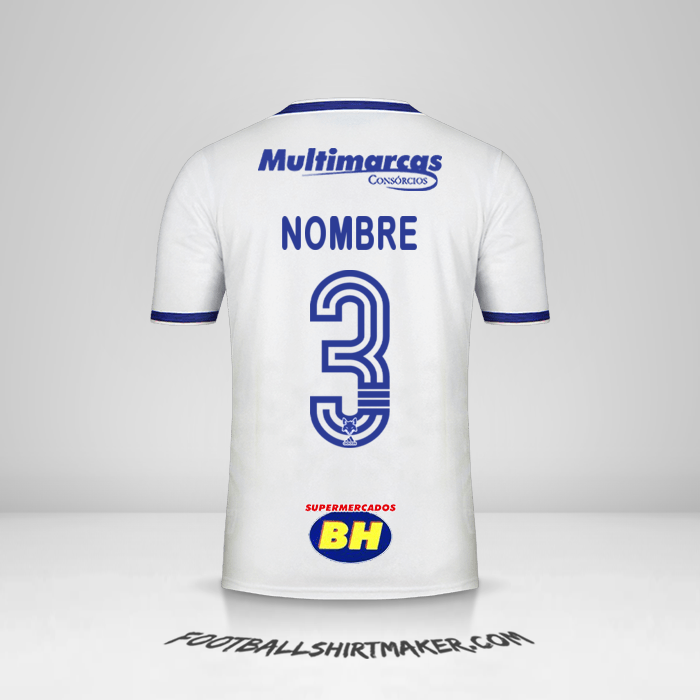 Jersey Cruzeiro 2020 Visita -  nombre - 3