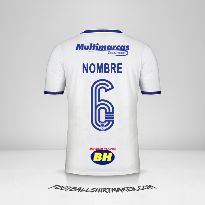 Camiseta Cruzeiro 2020 Visita -  nombre - 6