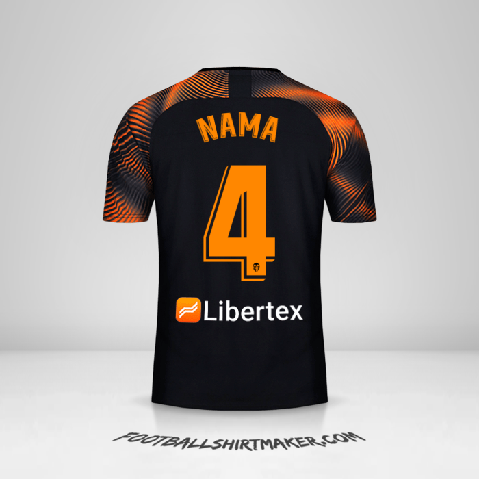Jersey Valencia CF 2019/20 Alternatif -  nama - 4