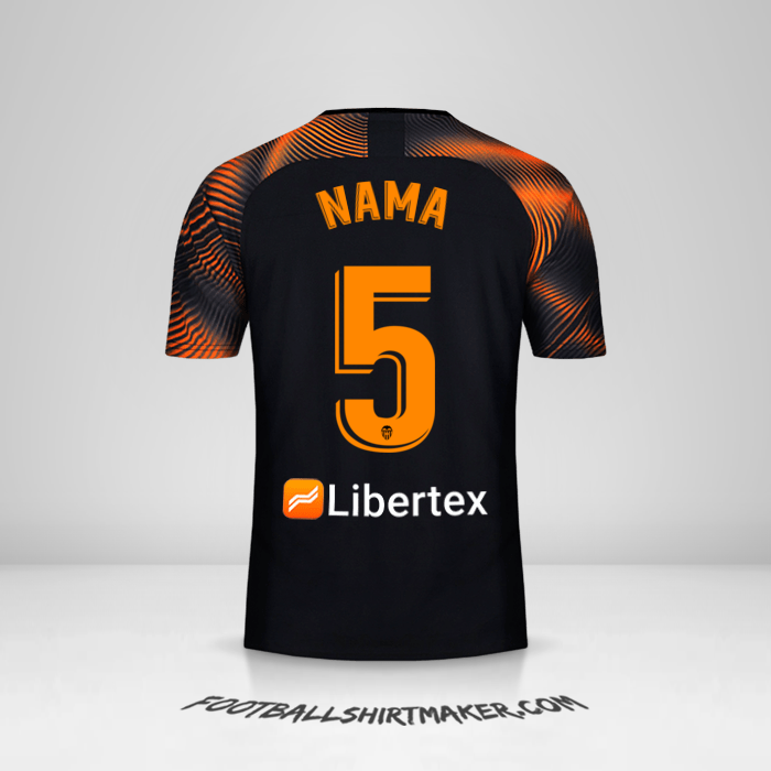 Jersey Valencia CF 2019/20 Alternatif -  nama - 5